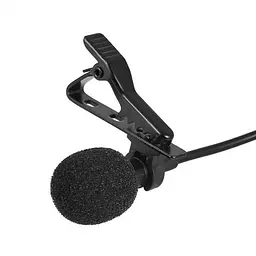 Петличка для телефону Lavalier microphone HSX-M01 Чорний, петличний мікрофон для смартфона зовнішній 1.5 м (ST) - мініатюра 2