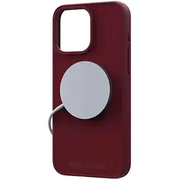 Чохол-накладка Njord Suede MagSafe Case Red для iPhone 15 Pro Max (NA54SU11) - мініатюра 3