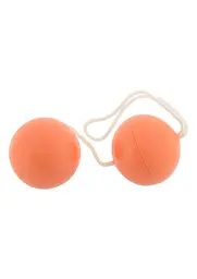 Вагінальні кульки SuperSoft Orgasmus Balls, 3.5 см, бежевий