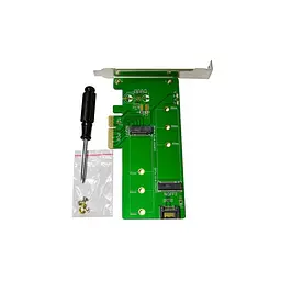 Плата-адаптер контролер Maiwo KT015 PCI-E 4x для SSD M.2 ключі M NVMe + SSD M.2 включно з B SATA3 - мініатюра 2