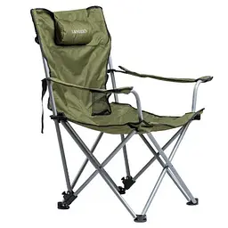 Крісло-шезлонг туристичне складане Ranger Stream Lux (74-89х58-98х85см) Оливковий
