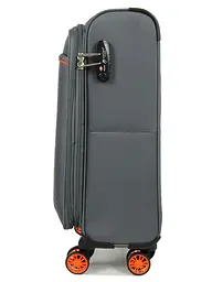 Валіза Малий (S) тканинний на 4 колесах Airtex 825 27 л 55х35х20 см Сірий - мініатюра 5