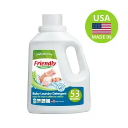 Органічний рідкий пральний порошок-концентрат Friendly Organic без запаху 1,57 літрів (53 прання)
