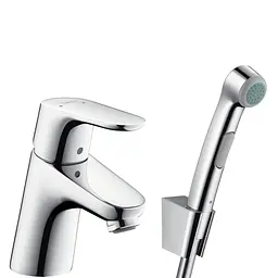 Змішувач з гігієнічною лійкою Hansgrohe Focus E2 EcoSmart 31926000, хром