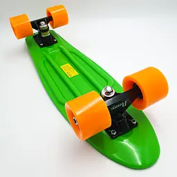 Пенні борд скейт 55х15см до 80кг ABEC 7 матові колеса скейтборд Penny Board Pastel Series салатовий - мініатюра 5