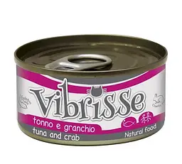 Влажный корм для котов Vibrisse tuna and crab тунец и краб 140 г C1018360
