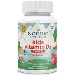 Витаминно-минеральный комплекс Nordic Naturals Витамин D3 для детей, вкус арбуза, 400 МЕ, Kids Vitamin D3 Gummies (NOR-31143)