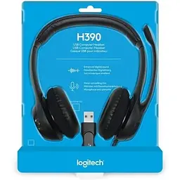 Гарнітура Logitech H390 USB чорна (981-000406, 981-000014) - мініатюра 6