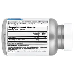 Амінокислота Kelp Iodine 225 mcg, 250 таблеток KAL vit0004007 - мініатюра 3