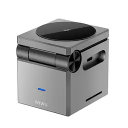 БЗП Wi-W030 Planeta Trio 3 in 1 Cableless charger Gray Wiwu teh0029898 - мініатюра 5