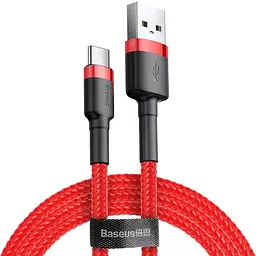 Дата кабель Baseus Cafule USB to Type-C Cable 2A (2m) (CATKLF-C) Червоний