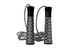 Скакалка Power Play 4206 2.75 м, Grey/Black - мініатюра 2