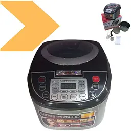 Мультиварка XPRO Gold Diamond TK 08815 з фритюрницею 5 л чорна (43696-TK 08815_1086) - мініатюра 4