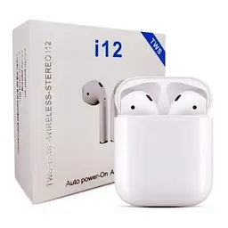 Навушники AirPods i12 білі - мініатюра 2