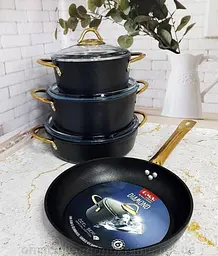 Набір посуду O.M.S. Collection 3019 Black 7 предметів - мініатюра 3