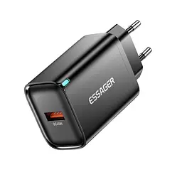Мережевий зарядний пристрій Essager Flash 45W USB-A QC Чорний (ECT45W-RPB01-Z) - мініатюра 2