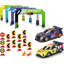 Ігровий набір Silverlit Exost Build 2 Drive Duo Pack Race Set на радіокеруванні 2.4 ГГц жовтий, синій (20705) - мініатюра 2