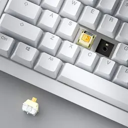 Клавіатура Ducky One X Magnetic Switch Wireless UA White (ON2408AST3-DAUSPDOECL2WW1) - мініатюра 4