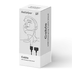 Satisfyer USB Charging Cable – магнітний USB кабель для зарядки іграшок (чорний) - мініатюра 3