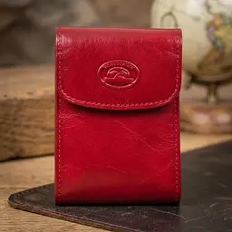 Кредитниця Tony Perotti натуральна шкіра Italico 1703 rosso (90531) Червона - мініатюра 4