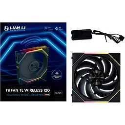 Вентилятор LIAN LI Uni Fan TL WIRELESS 120-1 Black (G99.12TL1W1B.00) - мініатюра 7