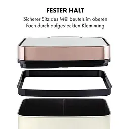 Бак для сміття Klarstein Royal Trash Rose Gold (10035364) - мініатюра 9