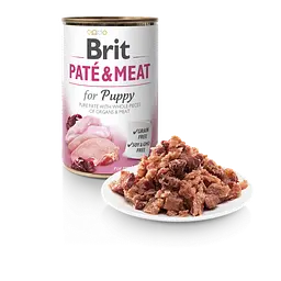 Вологий корм Brit Care Pate & Meat для цуценят, з куркою та індичкою, 400 г - мініатюра 8