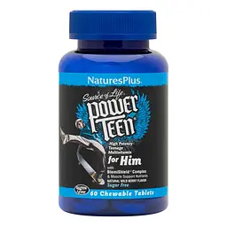 Вітаміни та мінерали NaturesPlus Power Teen for Him 60 жувальних таблеток Лісова ягода