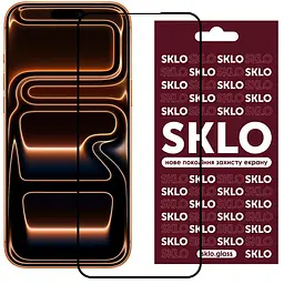Захисне скло SKLO 3D для Apple iPhone 17 Pro Max (6.9) Чорний