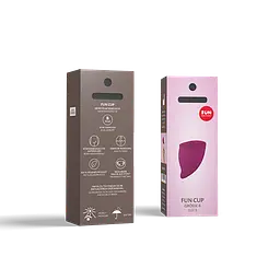 Fun Factory Menstrual Cup-менструальна чаша Розмір B, 30 мл 5.8х4.3 см (сливовий) - мініатюра 4