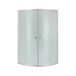 Душова кабіна Lidz Latwa SC90x90.SAT.MID.FR, скло Frost 4 мм без піддона, Універсальна, хром матовий, без поддона