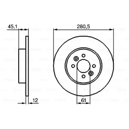 Гальмівний диск Bosch 0 986 479 195 - мініатюра 5