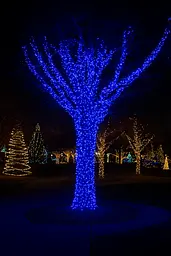 Новорічна гірлянда Різдвяна фея вулична GarlandoPro 100 м 1000 LED гірлянда на вулицю 8 режимів роботи білий провід Синій CF1000L100MWBL - мініатюра 9