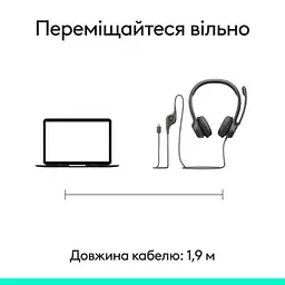 Навушники Logitech H390 USB-C Midnight Black (981-001576) - мініатюра 8