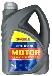 Автомобільна моторна олива LOTOS MOTOR CLASSIC SEMISYNTHETIC 10W40 SG/CE 5л