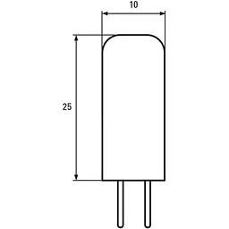Світлодіодна лампа Eurolamp LED, G4, 2W, 3000K 220V (LED-G4-0227(220)) - мініатюра 3