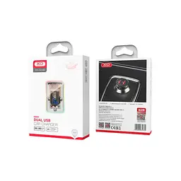 Зарядний пристрій XO CC49 2USB 2.4A (Black/Brown) (XO-CC49) - мініатюра 2