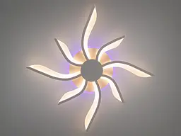 Стельова світлодіодна люстра з регулюванням яскравості, 65W, біла - мініатюра 2