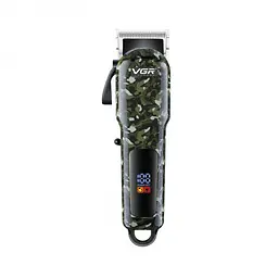 Машинка для стрижки волосся акумуляторна для чоловіків VGR V-665 Professional LED Display