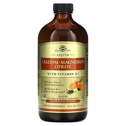 Рідкий Цитрат Магнію та Кальцію з Вітаміном D3 Calcium Magnesium Citrate - 473 мл