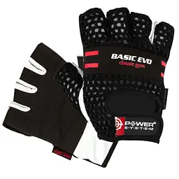 Рукавички для фітнесу Power System PS-2100 EVO, Black/Red - M
