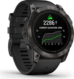 Смарт-годинник Garmin Epix Pro (Gen 2) Sapphire Edition 51mm Carbon Gray DLC Titanium with Black Band (010-02804-00) [86530] - мініатюра 2