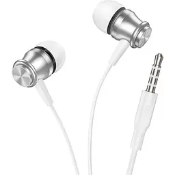 Навушники Borofone Platinum металеві універсальні earphones with microphone BM75 1.2 m Hi-Fi чорні - мініатюра 10