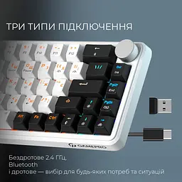 Клавіатура GamePro Asgard Valhalla MK210W Pro White [142212] - мініатюра 6