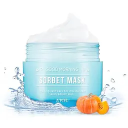 Зволожуюча маска-щербет для обличчя A'pieu Good Morning Sorbet Mask, 110 мл - мініатюра 2