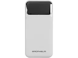 Внешний аккумулятор (Power Bank) Grunhelm 10000mAh 22.5W White (GP-10WQC)