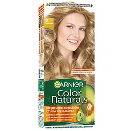 Уцінка. Фарба для волосся Garnier Color Naturals відтінок 8 глибокий пшеничний 110 мл (C4430726) 