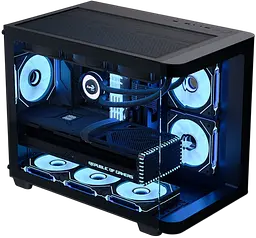 Корпус Aerocool P300C-G-BK-v1 ARGB Black (ACCS-PN02033.11) - мініатюра 3