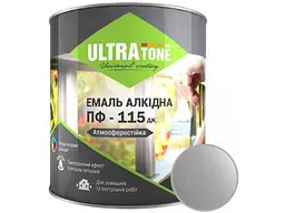 Емаль алкідна ПФ-115 ULTRA TONE сріблястий 0.9кг