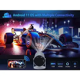 Проектор Magcubic HY300 Pro Grey 4K, домашній кінотеатр - мініатюра 3